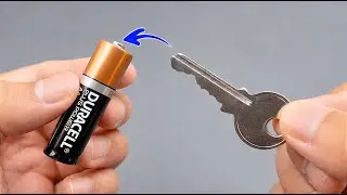 Easy Trick to Restore Lost Power in Old AA Batteries Using a Key!
