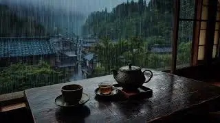 深い眠りと癒しの時間｜穏やかな夜の雨音がストレスを解き放ち、心と体をリラックスさせる白色雑音