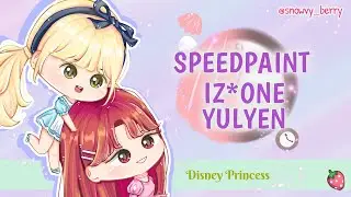 [ Speedpaint ] 율옌 | IZ*ONE Yulyen Yenyul Disney Princess Chibi Fanart