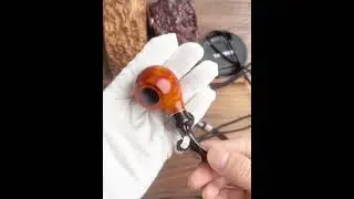 MUXIANG Briar wood Apple Mini Hanging Pipe &ndash; Handcrafted Elegance #tobaccopipes #briar #handmade