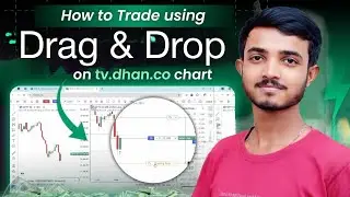 Option Trading By Charts with Drag and Drop Features | Dhan option Trader Web | Live Nifty 50 trade