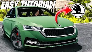 (TUTORIAL) Skoda Octavia Combi Logo Design | Easy Tutorial | Car Parking Multiplayer