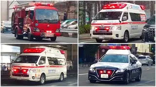 Japanese Emergency Vehicles Responding (March 2024)