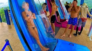 Adrenaline-Pumping Drop Water Slide at Andamanda Phuket