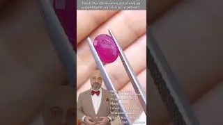 2.18ct Oval Purplish Red Ruby GIA Certified Mozambique - Giar0132