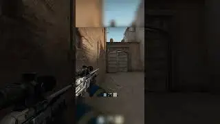 How to peak mid doors in Dust 2 #csgo #counterstrike #csgoclips #gaming #wallbangs #wallbang