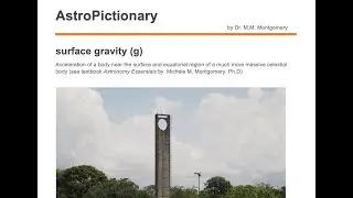surface gravity