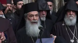 Christian leaders close church at Jesus' burial site in tax row