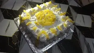 New year special  cool cake | pineapple cool cake | cake recipe | fatima_skitchen