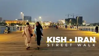 IRAN - KISH ISLAND 2022 Street Walking Tour &bull; People, Streets & Cars + Ambient Sound | KishWalk