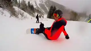 GoPro Hero 5 Black Alpe D' Huez Snowboarding 2018