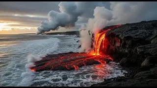 Lava Meets Water &ndash; Incredible Steam Explosion