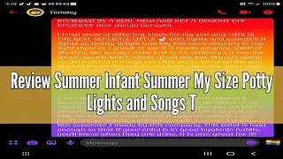 Review Summer Infant Summer My Size Potty Lights and Songs Transitions, White &ndash; Realistic Potty Trai