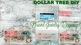 HOW TO ORGANIZE JEWELRY WITH DOLLAR TREE ITEMS WHEN YOU TRAVEL  DOLLAR TREE DIY JEWELRY ORGANIZATION