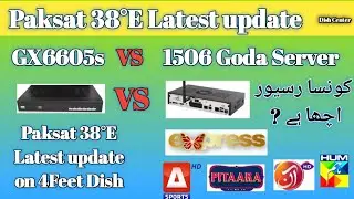 Paksat 1R 38&deg;E Latest update | Gx6605s VS  1506 Goda server Receiver | A sports ki Setting kesy kray