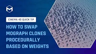 #C4DQuickTip 30:  How to swap MoGraph clones procedurally based on weights in Cinema 4D