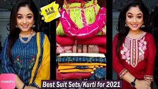 🌈Meesho Haul🌈Meesho Kurti Haul🌈2021 Partywear Collection🌈Suit Set/Anarkali/Embroidery/Bandhani🌈