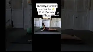 Watch my full 20-min Postnatal Pilates video! designed just for new moms #postnatalpilates #mom