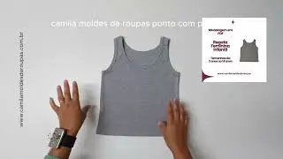 Modelagem e Costura Regata Feminina Infantil Tam. 2 ao 14 anos