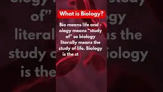 What is Biology | Definition of Biology | Biology Definition #biology