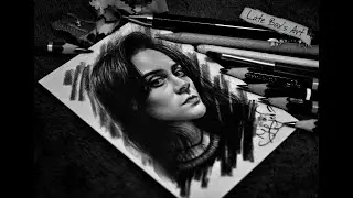 Self portrait [Time lapse] | Late Bar's Art (by Jane Negoda)