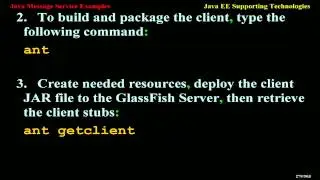 Java Message Service Examples
