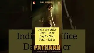 Pathaan 2 days box office collection in India 🔥 | #shorts