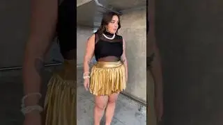 Plus Size Gold Black Skirt Set Collection