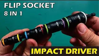 Klein Flip Socket untuk Impact Driver. Sok bolak balik 8 in 1 ini akan mempermudah kerja anda.