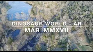Drone Flight Over Abandoned Dinosaur Theme Park