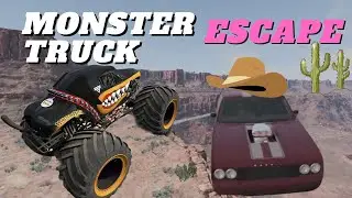 MONSTER TRUCKS: WILD WEST | BeamNG Drive Car Chase | Road Rage Crash