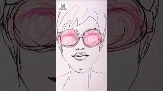 quick abstract portrait #art #2024 #coloring #drawing