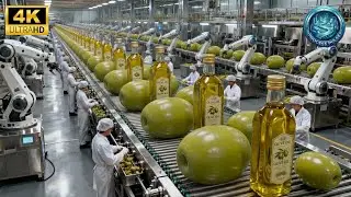Inside a Modern Olive Oil Processing Plant: From Fresh Olives to Golden Virgin Oil (Full Process)