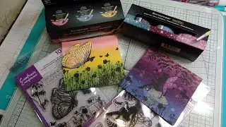 Обзор нового набора чернил HSN Sparkle Inks Crafter's Companion! Зачарованные оттенки и мистические оттенки!