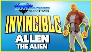 ALLEN THE ALIEN Action Figure Review | Diamond Select | Invincible Animated Series | Jacobs Toys