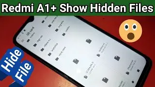 Redmi A1 plus show Hidden files // show hide file