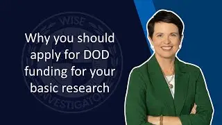 Why you should apply for DOD funding for your basic research