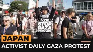 Japanese activist pledges to continue daily Gaza protests