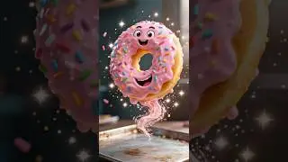 Donut Makes Itself 🍩😂 | Funny Candy Factory Animation #shorts #donuts #ai #foryou