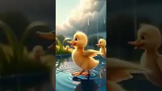 Ducklings Discover Rain for the First Time 😍☔ Wholesome 3D Animated Short #shorts #shortsfeed #duck