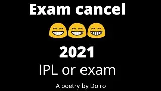 cbsc 12th exam cancelled | poetry by Dolro |exams| exam whatsapp status #youtubeshorts#shorts