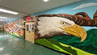 Bennett Elementary School mural 2024