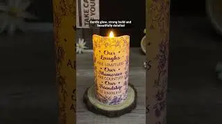 Light up her room with a personalized friendship candle #gifts #giftideas #giftsforbestie #friends