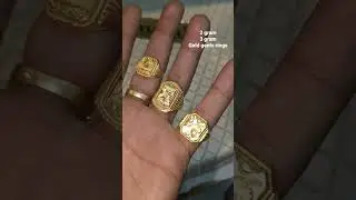 2 gram and 3 gram Gold rings