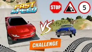 Epic High Speed Car Jumps #6 BeamNG Drive | Super Cars Calibration