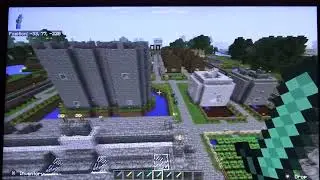 Extreme render distance in Minecraft city part, 2