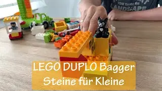 Bagger LEGO DUPLO | Bau- und Spielspa&szlig; mit LEGO DUPLO | Bauanleitung | Steine f&uuml;r Kleine