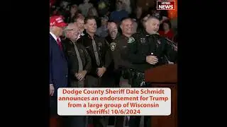 Dodge County Sheriff Dale Schmidt endorse Trump: best most secure election in Dodge County history