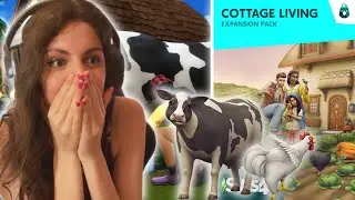 FARMING?! ANIMALS?! THE SIMS 4 COTTAGE LIVING: TRAILER REACTION | Tazkabaz