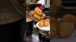 Cooking fried squid ball & shrimp roll #food #youtubeshorts #shortvideo #shorts #cooking #shortsfeed